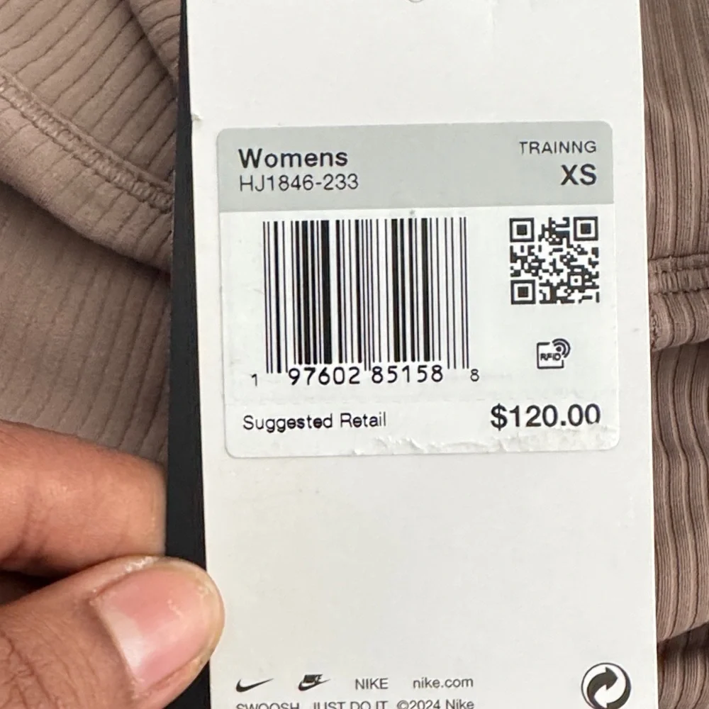 NWT Nike Zenvy Rib Women's Gentle-Support High-Waisted Flared Leggings XS